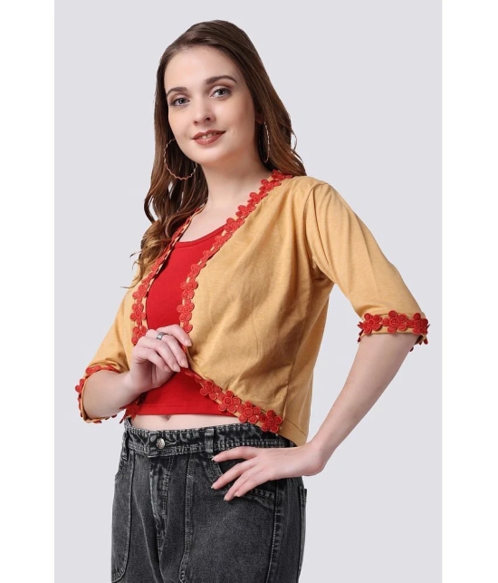 Affair Cotton Shrugs - Yellow Single - None