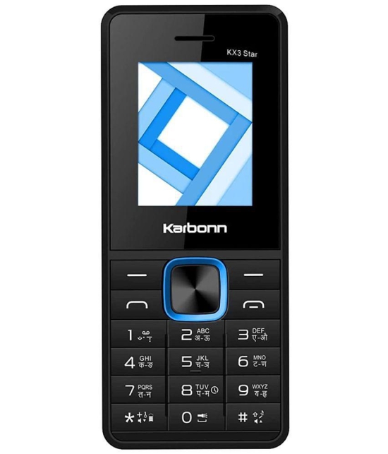 Karbonn KX3 Star Dual SIM Feature Phone Black Blue