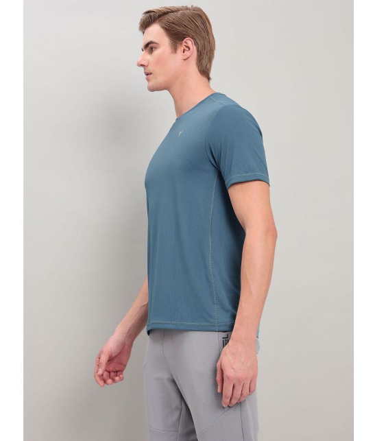 Technosport Teal Polyester Slim Fit Men's Sports T-Shirt ( Pack of 1 ) - None