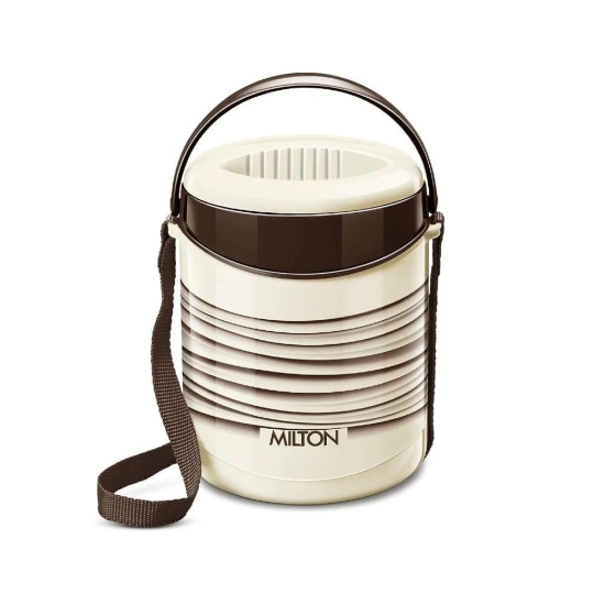 Milton Econa 3 Insulated Tiffin with Stainless Steel 3 Containers Brown