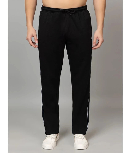 YHA Black Fleece Mens Trackpants ( Pack of 1 ) - None