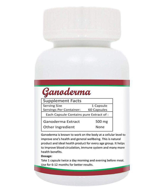 Zindagi Ganoderma Capsules - Natural Immunity Booster Capsules - Ganoderma Extract Capsules - Health Supplement 120 gm Natural Multivitamins Capsule Pack of 2