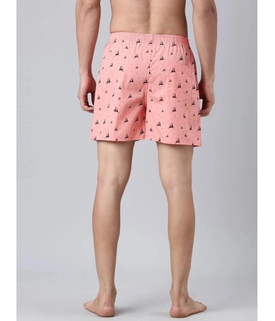 Joven Peach Cotton Mens Boxer- ( Pack of 2 ) - None