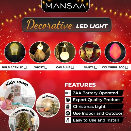 M61 Decorative Icon Lights | Christmas, Halloween, Kids-G45 Bulb