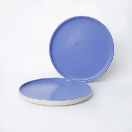 Matte Rim Side Plate | Set of 2 Jodhpur Blue