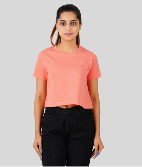 ferocious - Pink Cotton Women's Crop Top ( Pack of 1 ) - None