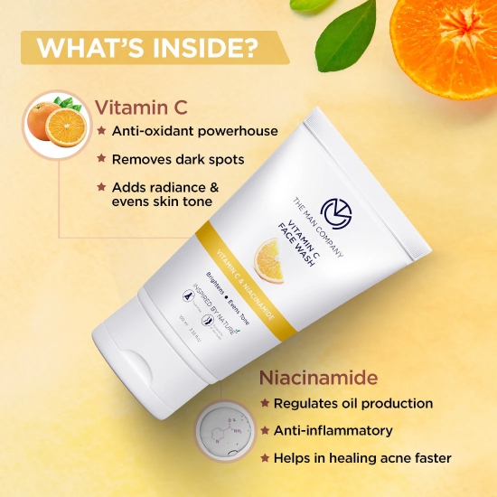 Vitamin C Face Wash   Vitamin C  Niacinamide-100 ml