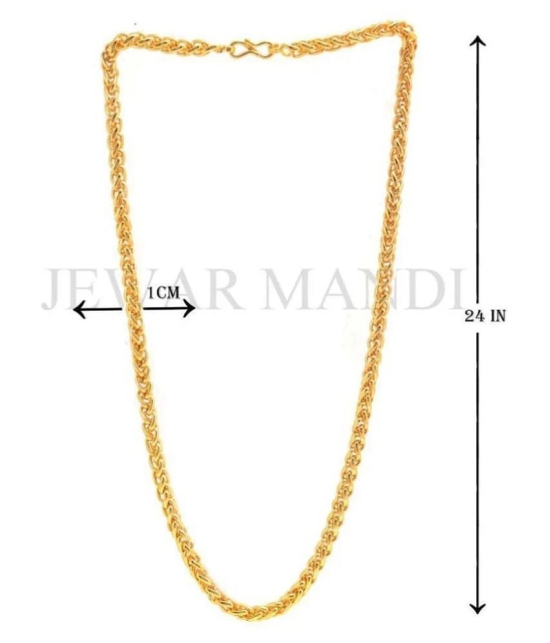 Jewar Mandi - Gold Plated Chain ( Pack of 1 ) - Golden