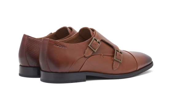 Ruosh Mens Tan Colombo Formal Slip Ons