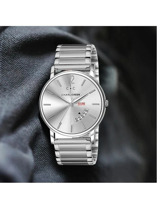 CHARLIEKEEN Silver Stainless Steel Analog Mens Watch