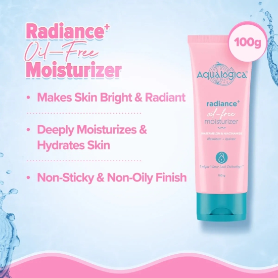 Radiance+ Protect & Glow Duo (Radiance+ Oil Free Moisturizer -  100g, Radiance+ Dewy Sunscreen - 50g)