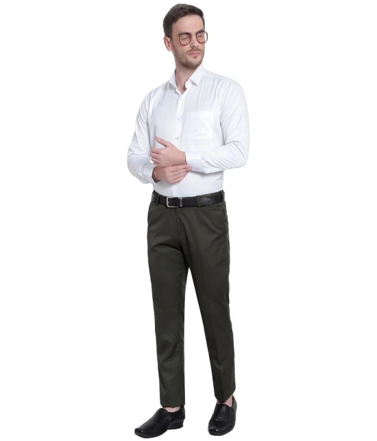 SREY - Green Polycotton Slim - Fit Mens Trousers ( Pack of 1 ) - None