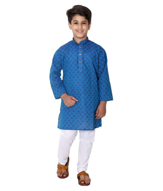 Fourfolds Ethnic Wear Kurta Pyjama Set for kids and Boys_j004 - None