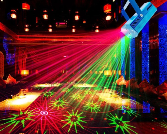 Portable Mini Laser Stage Light Projector for Disco Party