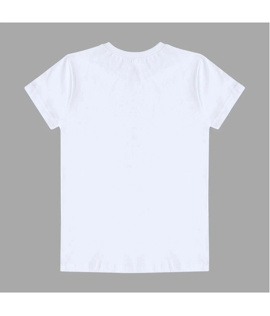 Diaz - White Cotton Blend Boys Holi T-Shirt  ( Pack of 1 ) - None