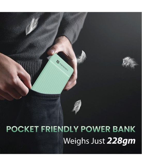 Portronics 10000 -mAh 22.5W Li-Polymer Power Bank - Green