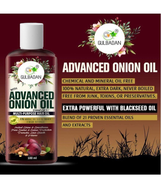 GULBADAN Advanced Onion Hair Oil 100 mL Pack of 2