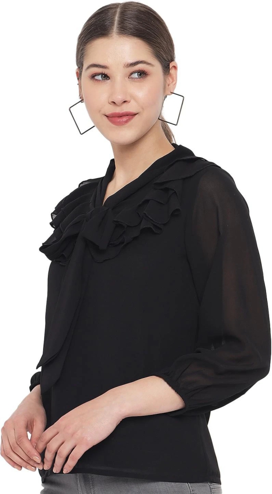 ALL WAYS YOU Women Top Polyester fabric  Black XS