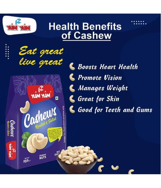 YUM YUM Roasted & Salted Cashews 250 g