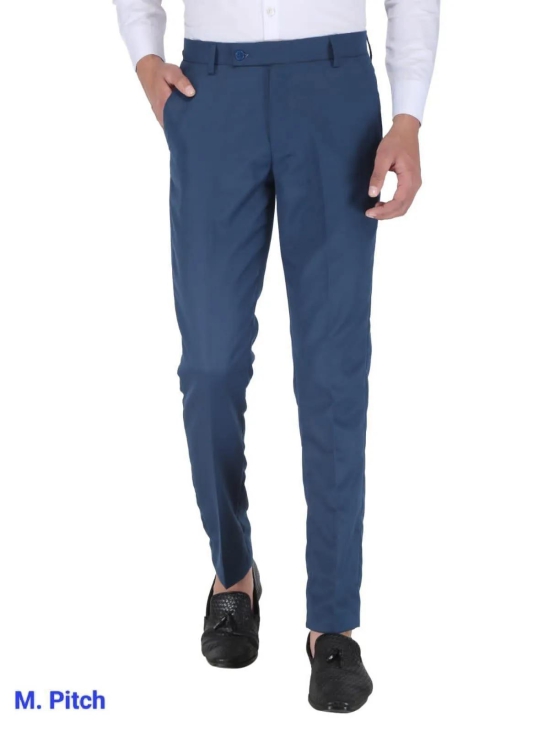 Mens Cotton Stretchable Solid Formal Trouser-M Pitch-28