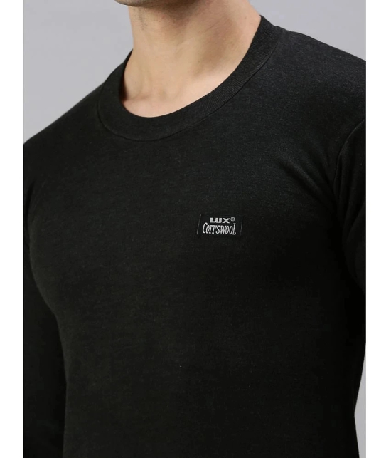 Lux Cottswool Cotton Blend Mens Thermal Sets ( Black ) - None