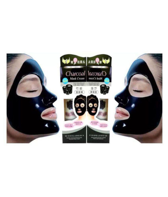 Mapahuj Activated Charcoal Anti Blackhead Face Peel 130 gm Pack of 2