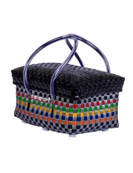 New Age Fancy Half Basket with Lid