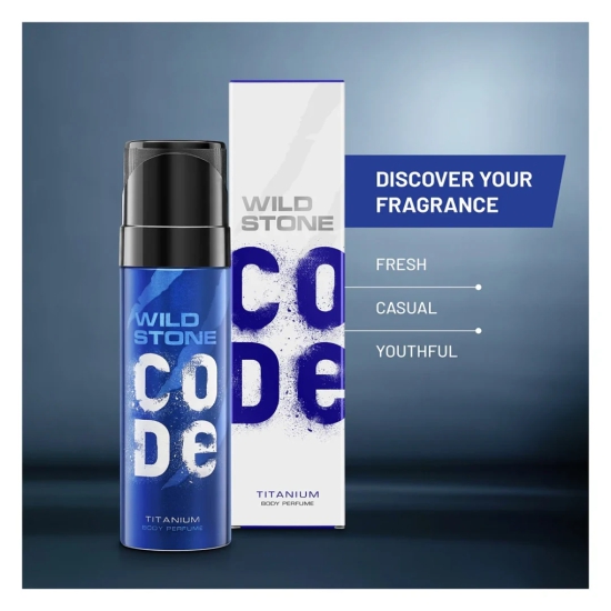 Wild Stone Code Titanium Body Perfume Spray 120ml