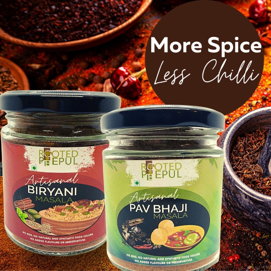 Artisanal Biryani Masala & Artisanal Pav Bhaji Masala Combo (75Gms x2)