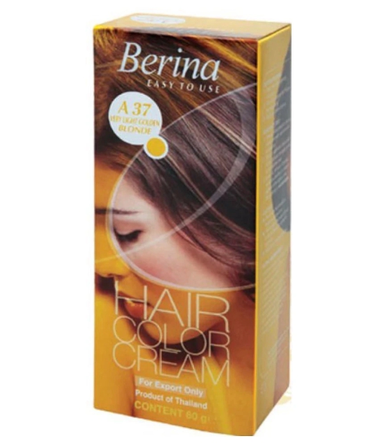 BERINA HAIR CCOLOR CREAM A37 VERY LIGHT GOLDEN BLONDE Permanent Hair Color Blonde 60 gm