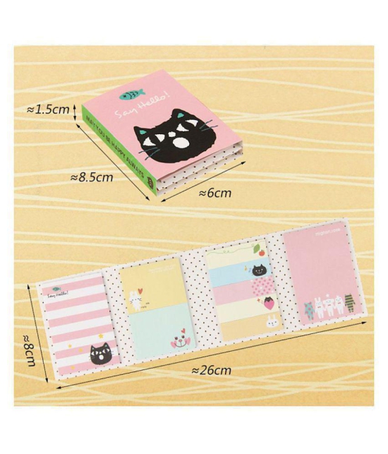 iDream 180 Pages Sticker Mini Animal Sticky Notes Four Fold Memo Pad School Stationery Supplies