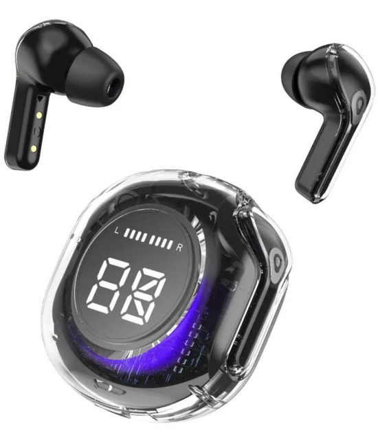 COREGENIX Ultrapodspro Type C Bluetooth Headphone In Ear 30 Hours Playback Low Latency IPX4(Splash & Sweat Proof) Black