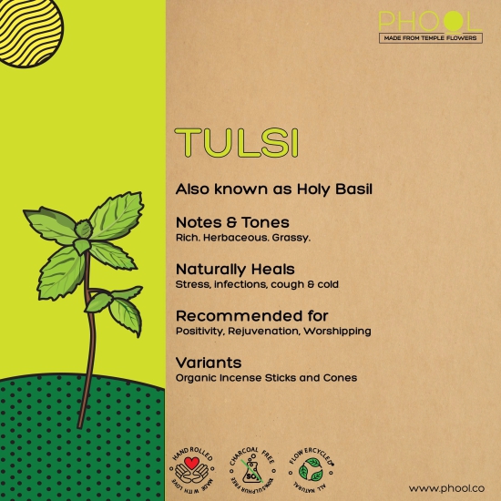 Phool Natural Incense Sticks - Tulsi