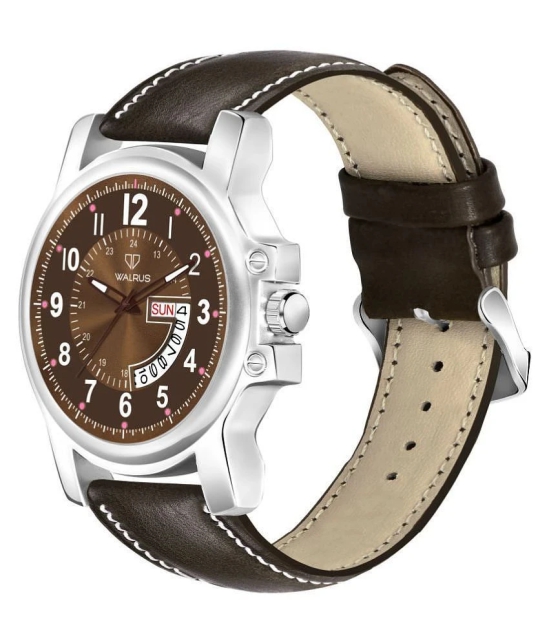 Walrus na Leather Analog Mens Watch