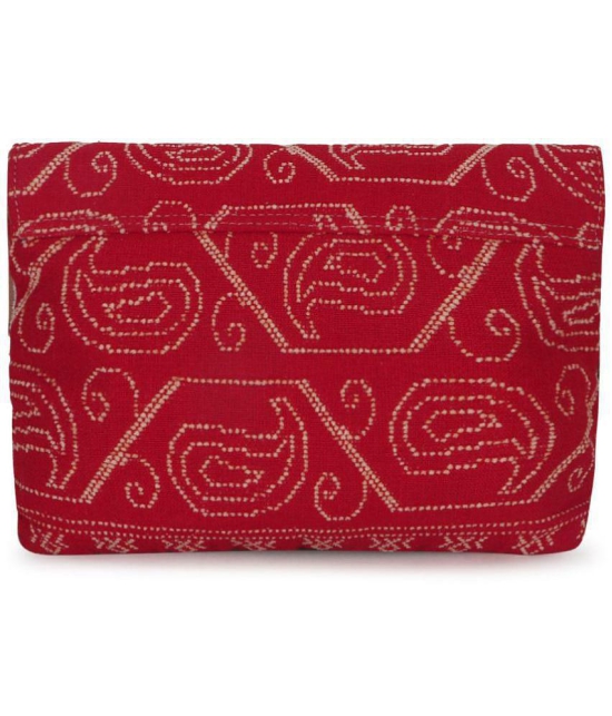 Anekaant - Red Cotton Sling Bag - Red