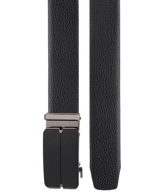 Zacharias - Black Leather Mens Casual Belt ( Pack of 1 ) - None