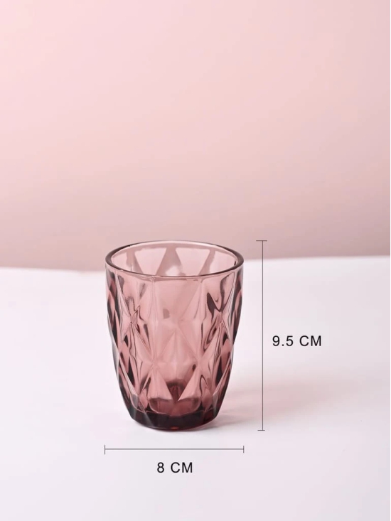 Wine-Colored Glass Tumbler Set of 6