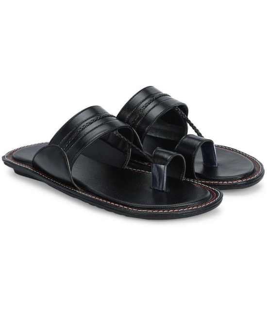 Leeport Black Mens Daily Slipper - None