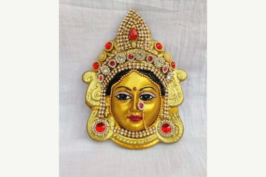 Durga Devi Face Fiber-Gold