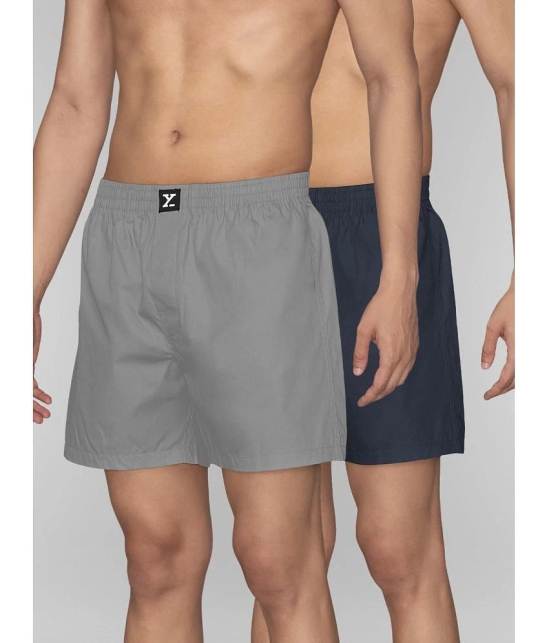 XYXX Pack of 2 Cotton Mens Boxer- ( Multicolor ) - None