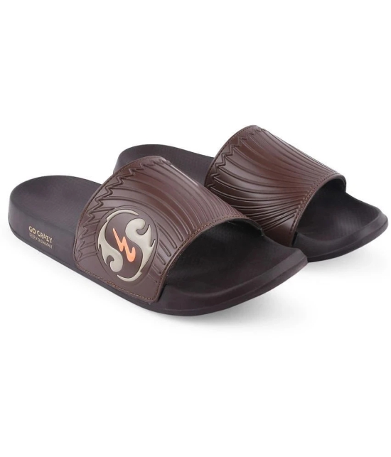 Campus - Brown Mens Slide Flip Flop - None