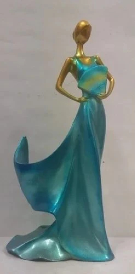 Unique International  Poly Resin Lady Statue