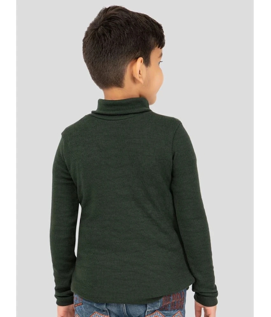 YHA - Dark Green Woollen Blend Boys Pullover Sweaters ( Pack of 1 ) - None