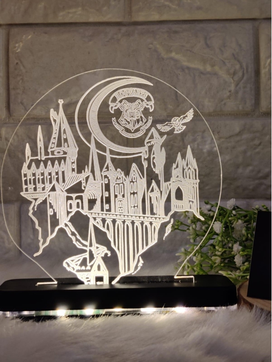 Harry Potter Hogwarts Led Plaque with Led Stand