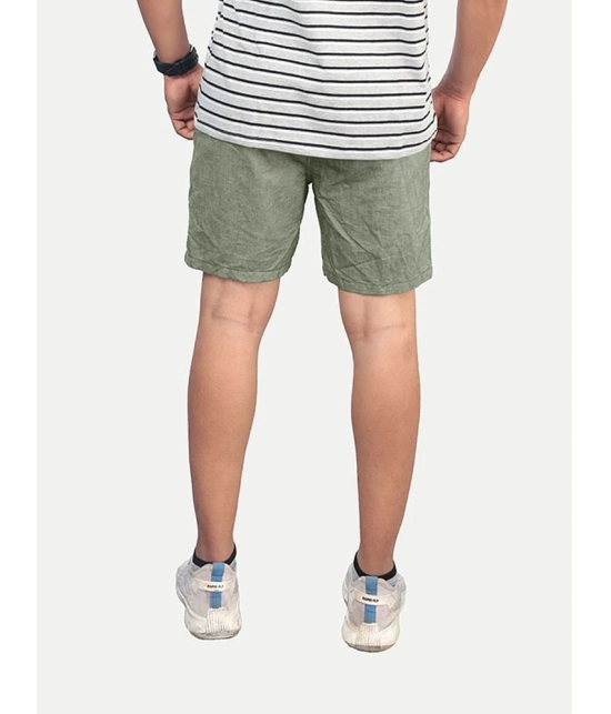 Radprix Green Cotton Mens Shorts ( Pack of 1 ) - None