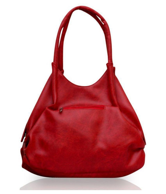 Fostelo -   Red PU Shoulder Bag - Red