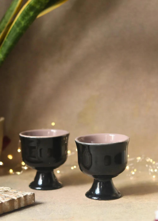 Black Ice Cream Goblet-Set of four