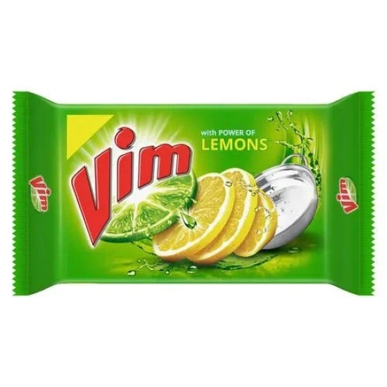 Vim Dishwash Bar Lemon, 125 gm