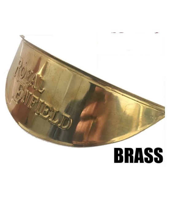 New 7INC Brass Headlamp Shade With RE Logo For Royal Enfield Classic , Bullet , Standard