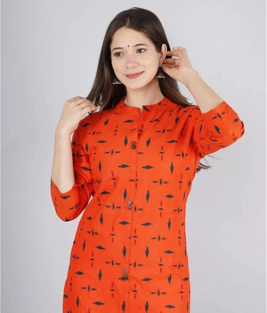 KIPEK - Red Cotton Womens Straight Kurti - XXL